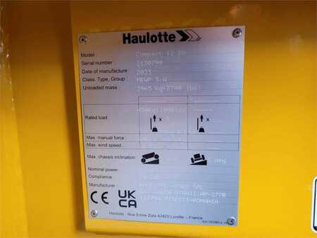 Scissor lift  Haulotte COMPACT 12DX Valid Inspection, *Guarantee! Diesel, (10)