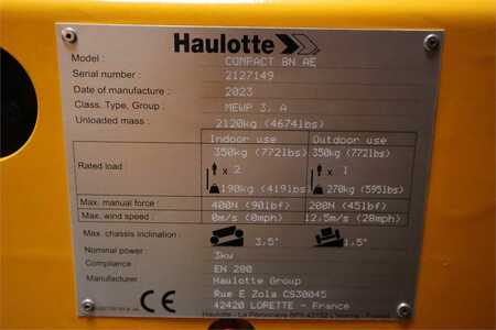 Nacelle à ciseaux  Haulotte Compact 8N Valid inspection, *Guarantee! 8m Workin (15)