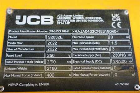 Scissors Lifts  JCB S2632E Valid inspection, *Guarantee! New And Avail (6)
