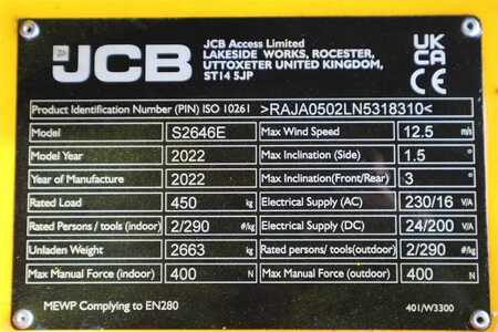 Podnośnik nożycowy  JCB S2646E Valid inspection, *Guarantee! New And Avail (13)