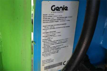 Sakse arbejds platform  Genie GS4390 Diesel, 4x4 Drive, 15.11m Working Height 68 (6)