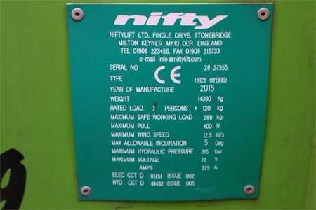 Kloubová pracovní plošina  Niftylift HR28 HYBRID Valid inspection, *Guarantee! Hybrid, (7)