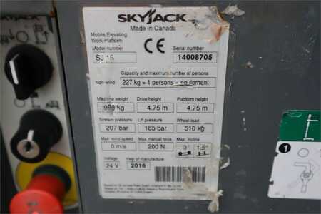 Kloubová pracovní plošina  Skyjack SJ16 Electric, 6,75m Working Height, 227kg Capacit (13)