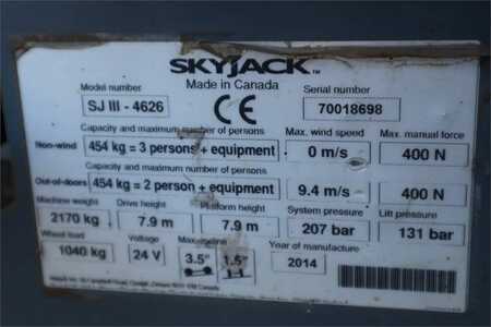 Levantamento tesoura  Skyjack SJ4626 Electric, 10m Working Height, 454kg Capacit (7)