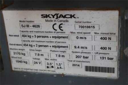 Scissor lift  Skyjack SJ4626 Electric, 10m Working Height, 454kg Capacit (7)