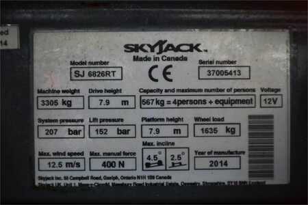 Sakse arbejds platform  Skyjack SJ6826 Diesel, 4x4 Drive, 10m Working Height, 567k (6)