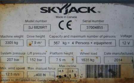 Piattaforme aeree a pantografo  Skyjack SJ6826 Diesel, 4x4 Drive, 10m Working Height, 567k (13)