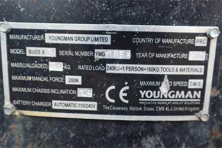 Saksinostimet  Youngman BOSS X3 Push Around Scissor Lift, Electric, 5.2m W (6)