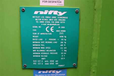 Niftylift HR28 HYBRID Valid inspection, *Guarantee! Hybrid,