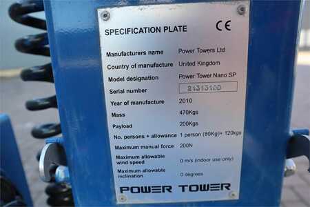 Kloubová pracovní plošina  Power Tower NANO SP Electric, 4.50m Working Height, 200k (5)