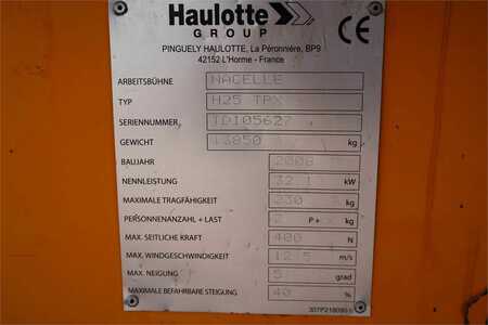 Teleszkópemelvény  Haulotte H25TPX Diesel, 4x4 Drive, 25.3m Working Height, 17 (7)