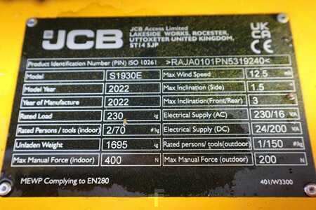 Saxliftar  JCB S1930E Valid inspection, *Guarantee! New And Avail (6)