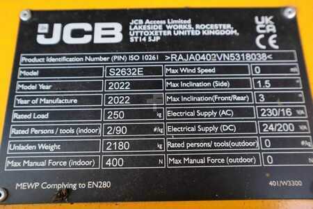 Scissors Lifts  JCB S2632E Valid inspection, *Guarantee! New And Avail (11)