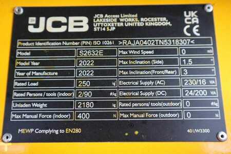 Scherenarbeitsbühne  JCB S2632E Valid inspection, *Guarantee! New And Avail (10)