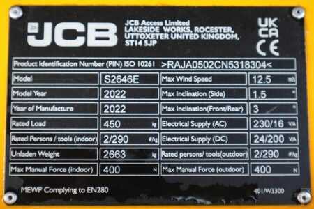 Saksinostimet  JCB S2646E Valid inspection, *Guarantee! New And Avail (11)