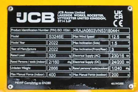 Levantamento tesoura  JCB S3246E Valid inspection, *Guarantee! New And Avail (6)