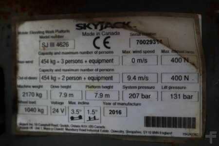 Podnośnik nożycowy  Skyjack SJ4626 ELECTRIC, 10M WORKING HEIGHT, 454KG CAPACIT (11)