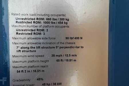 Teleszkópemelvény  Genie S65XC Valid inspection, *Guarantee! Diesel, 4x4 Dr (6)