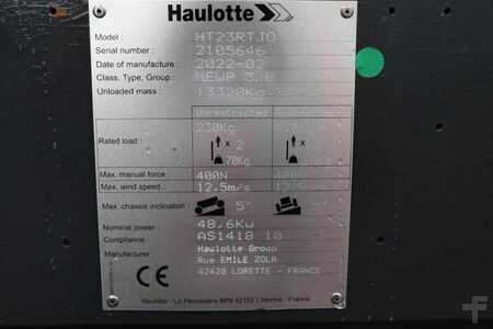 Nacelle télescopique  Haulotte HT23RTJ O Valid Inspection, *Guarantee! Diesel, 4x (6)