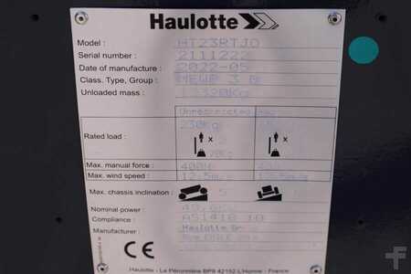 Nacelle télescopique  Haulotte HT23RTJ O Valid Inspection, *Guarantee! Diesel, 4x (7)