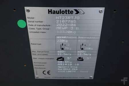 Podnośnik teleskopowy  Haulotte HT23RTJ O Valid Inspection, *Guarantee! Diesel, 4x (6)