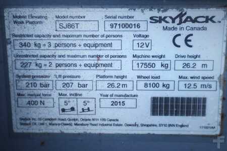 Nacelle télescopique  Skyjack SJ86T Diesel, 4x4 Drive, 28.2m Working Height, 23. (6)