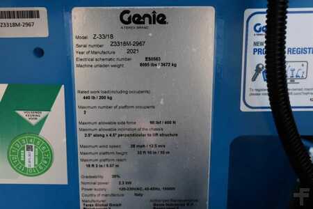 Nacelle articulée  Genie Z33/18 New, Electric, 12m Working Height, 5.50m Re (6)