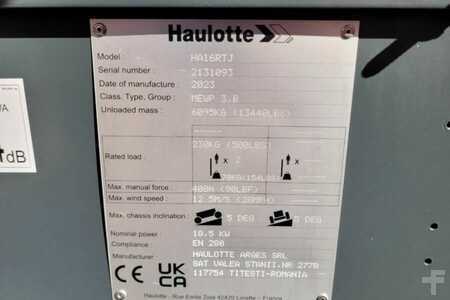 Csukló munka emelvény  Haulotte HA16RTJ Valid Inspection, *Guarantee! Diesel, 4x4 (14)