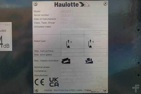 Led arbejdsplatform  Haulotte HA16RTJ Valid Inspection, *Guarantee! Diesel, 4x4 (13)