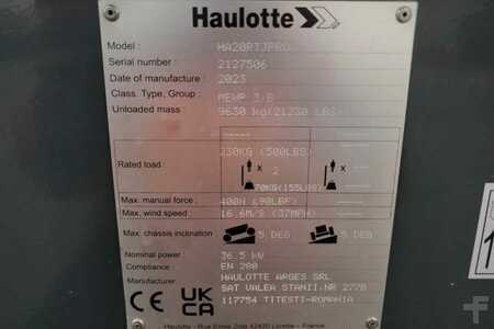 Articulating boom  Haulotte HA20RTJ Pro Valid inspection, *Guarantee! 20.6 m W (6)
