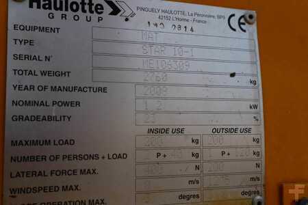 Puominostimet  Haulotte STAR 10 Electric, 10m Working Height, 3m Reach, 20 (6)