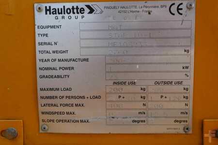 Haulotte STAR 10 Electric, 10m Working Height, 3m Reach, 20