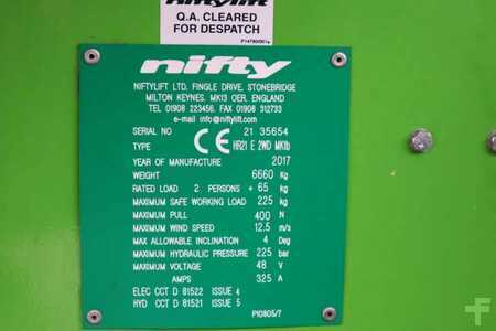 Podnośnik przegubowy  Niftylift HR21E Electric, 4x2 Drive, 21m Working Height, 13m (6)
