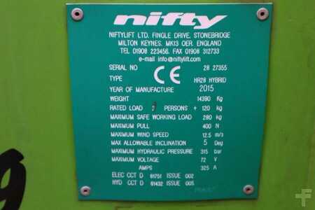 Kloubová pracovní plošina  Niftylift HR28 HYBRIDE Valid inspection, *Guarantee! Hybrid, (7)