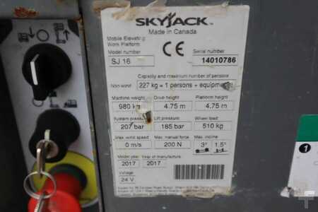 Led arbejdsplatform  Skyjack SJ16 Electric, 6,75m Working Height, 227kg Capacit (9)