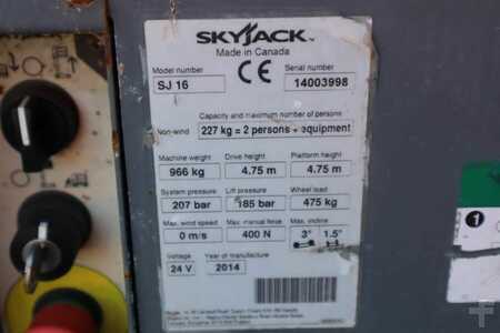 Led arbejdsplatform  Skyjack SJ16 Electric, 6,75m Working Height, 227kg Capacit (14)