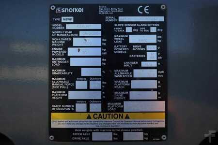 Kloubová pracovní plošina  Snorkel A46JRT VALID INSPECTION, *GUARANTEE! Diesel, 4x4 D (6)