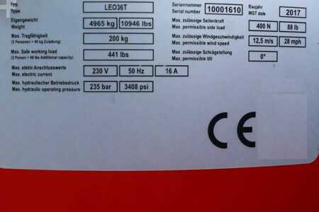 Nacelle articulée  Teupen Leo 36t Valid inspection, *Guarantee! 230 V Electr (6)
