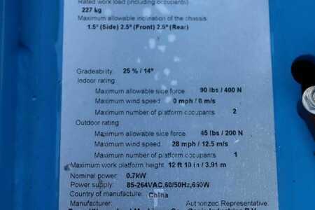 Pracovní plošina s nůžkovým zdvihem - Genie GS1330M Valid inspection, *Guarantee! All-Electric (8)