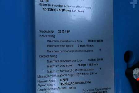 Pracovní plošina s nůžkovým zdvihem - Genie GS1330M Valid inspection, *Guarantee! All-Electric (7)