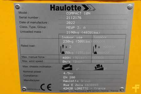 Schaarhoogwerker  Haulotte Compact 10N Valid Iinspection, *Guarantee! 10m Wor (9)