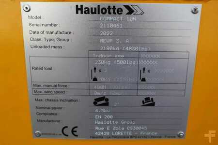 Saxliftar  Haulotte Compact 10N Valid Iinspection, *Guarantee! 10m Wor (6)