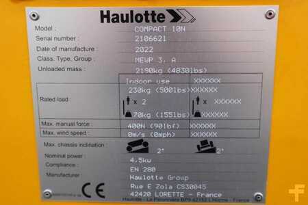 Nacelle à ciseaux  Haulotte Compact 10N Valid Inspection, *Guarantee! 10m Work (5)