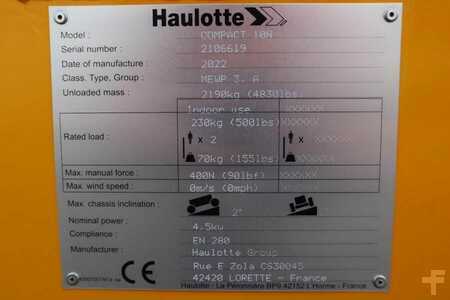 Nacelle à ciseaux  Haulotte Compact 10N Valid Inspection, *Guarantee! 10m Work (7)