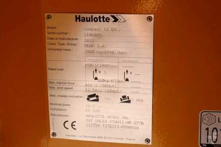 Pracovní plošina s nůžkovým zdvihem  Haulotte Compact 12DX Valid Inspection, *Guarantee! Diesel, (6)