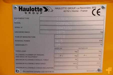 Nacelle à ciseaux  Haulotte Compact 8 Electric, 8.2 m Working Height, Non Mark (6)