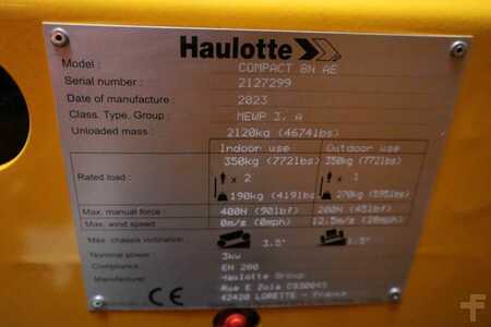 Pracovní plošina s nůžkovým zdvihem  Haulotte Compact 8N Valid inspection, *Guarantee! 8m Workin (15)
