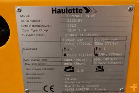 Pracovní plošina s nůžkovým zdvihem  Haulotte Compact 8N Valid inspection, *Guarantee! 8m Workin (6)