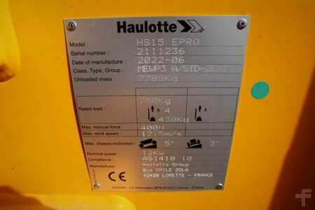 Scissors Lifts  Haulotte HS15EPRO Valid Inspection, *Guarantee! Full Electr (7)