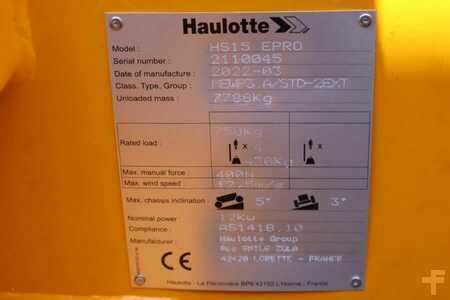 Nacelle à ciseaux  Haulotte HS15EPRO Valid Inspection, *Guarantee! Full Electr (7)